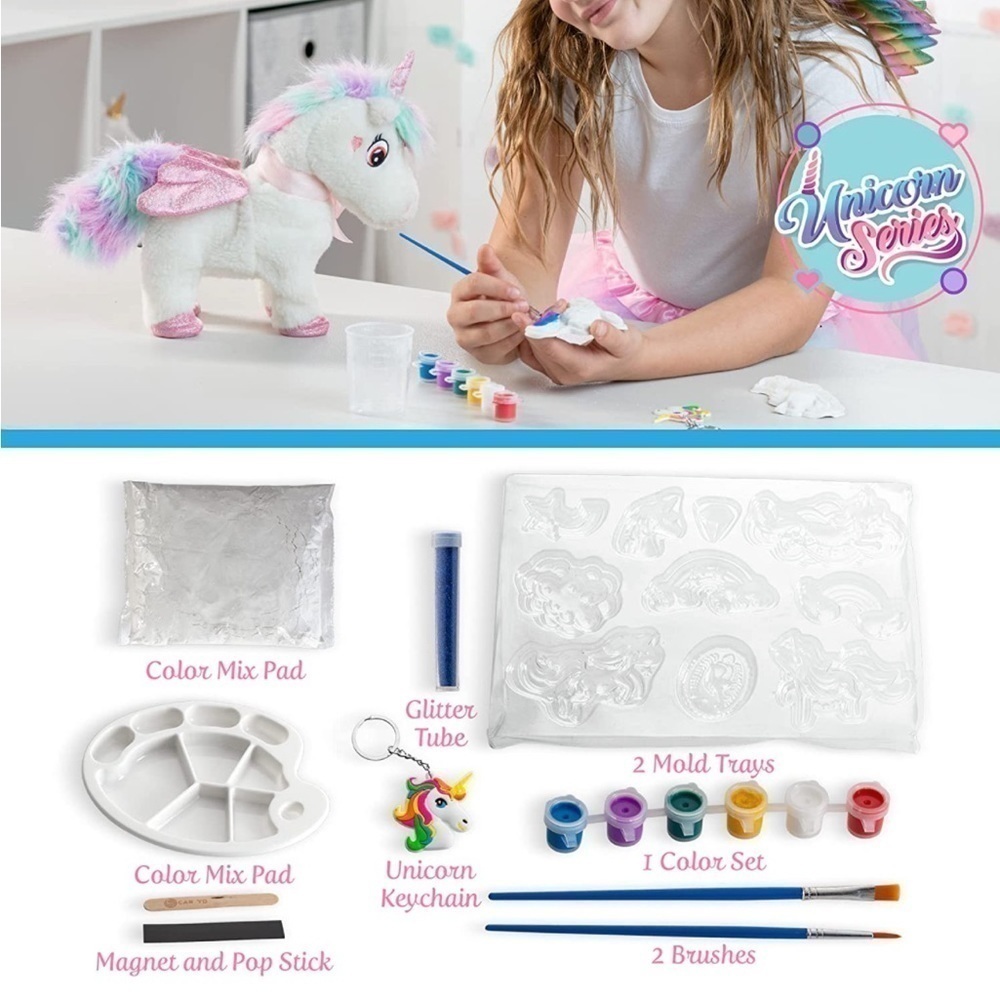 Brand New Girls Unicorn Gift Set Remote Control Plush, Costume, Painting Craft - Picture 14 of 14